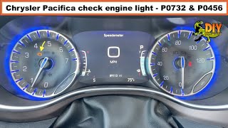 Chrysler Pacifica check engine light - P0732 and P0456