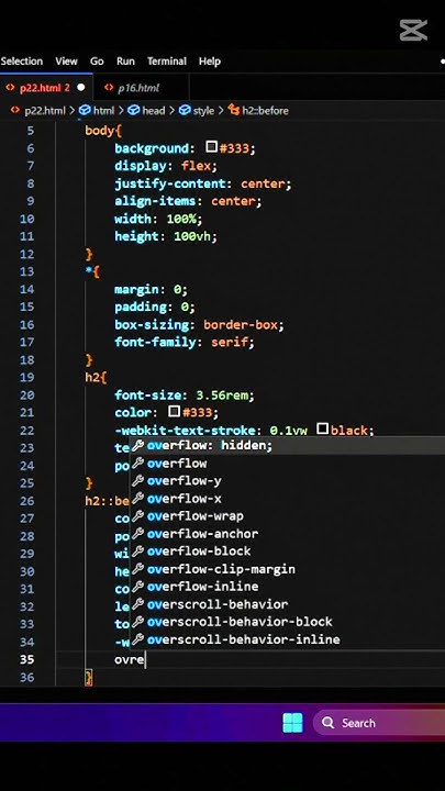 CSS Creative Text Animation Effects With Shadow - YouTube