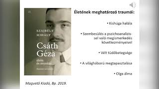 SZTE Szabadegyetem XXV. szemeszter: Csáth Géza. Traumák, képek, kéziratok