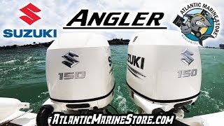 25' Angler Repowered with Twin 150HP Suzuki's by Atlantic Marine