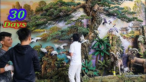 Sốc ! Đắp bức tranh,mà người xem ngỡ như thật.Chàng trai thuyết phục bao trai tim du khách ghé xem .