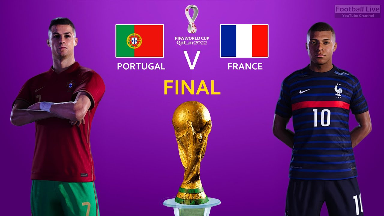 FIFA World Cup Final 2022 Portugal Vs France Mbappe Vs Ronaldo Free Kick Goal eFootball PES