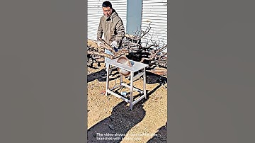 Cutting tree branches into smaller pieces- Good tools and machinery can increase work efficiency