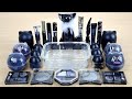 BLACK 🦝🦝SLIME 🦄Mixing makeup🦄 and glitter into Clear 🦄Slime Satisfying 🦝🦝Slime Videos city
