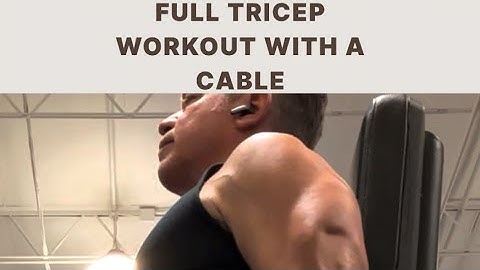 Full Blowout Tricep Workout For Beginners Or Seasoned Trainers