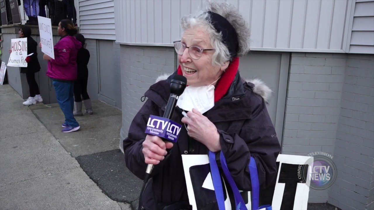 LCTV News | Lynn United for Change rent/eviction protest (March 29, 2023)