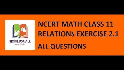 Ncert Math/ Applied Math Class 11 chapter 2.1 Solved in English.