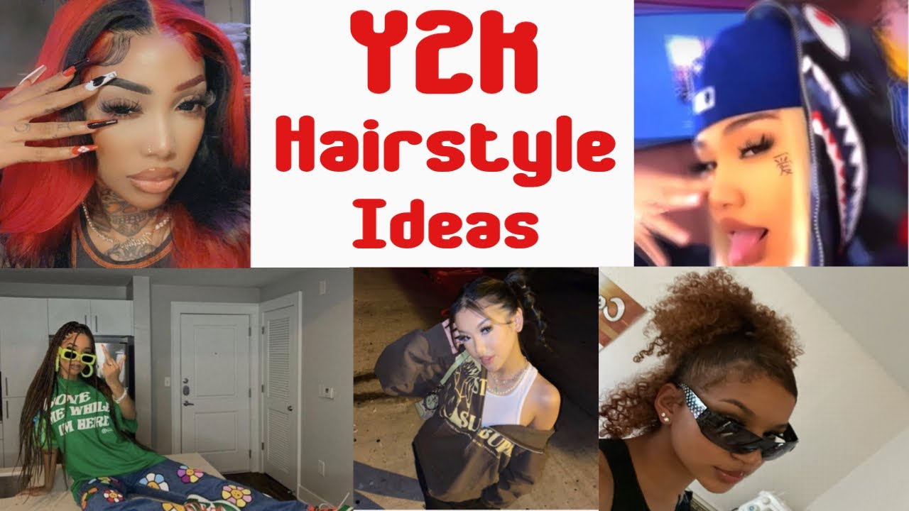 y2k hairstyles tiktok compilation💁🖤 - YouTube