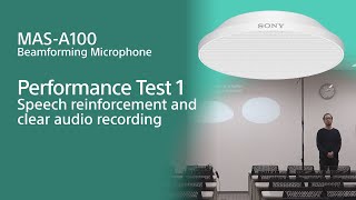 Sony | MAS-A100 Beamforming Microphone : Performance Test 1