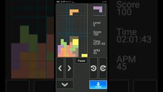 Tetris game demo screenshot 2
