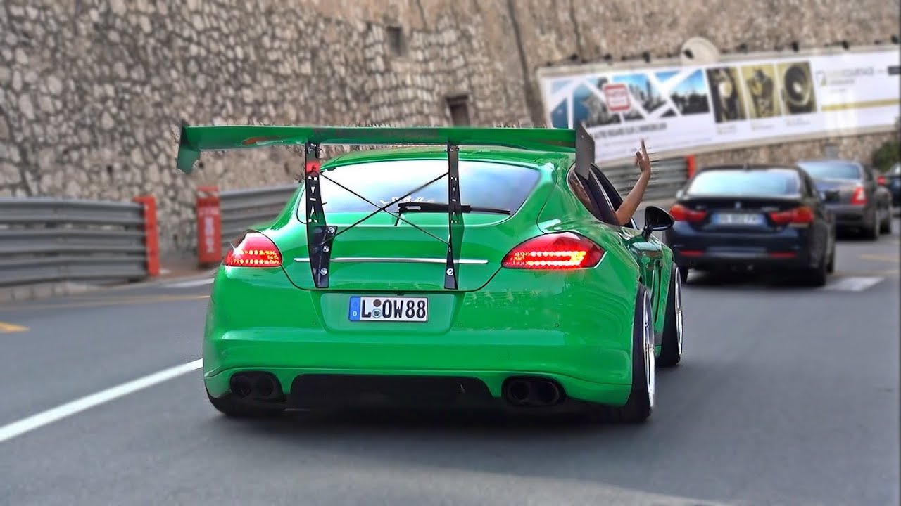 Mad Porsche Panamera Slammed With Huge Wing You Mad Porsche Panamera Slammed With Huge Wing
