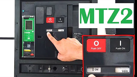 Schneider Electric Masterpact MTZ 2 Low Voltage Circuit Breaker : Open, Withdraw, Rack In, and Close