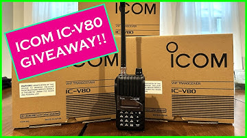 Icom IC-V80 HT Programming and Testing....PLUS New Year GIVEAWAY!!