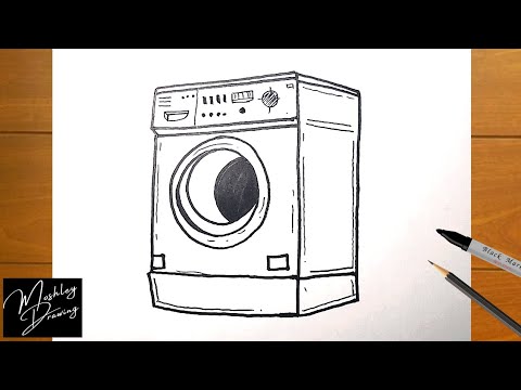 Details 84+ washing machine sketch - seven.edu.vn