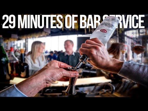 Pov: Bartender Making Cocktails At A Top London Restaurant