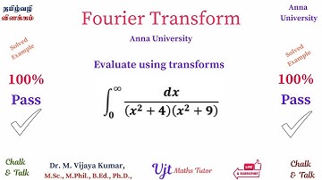 Fourier Transform Ex 12 | Transforms & Partial Differential Equations | Engineering Mathematics