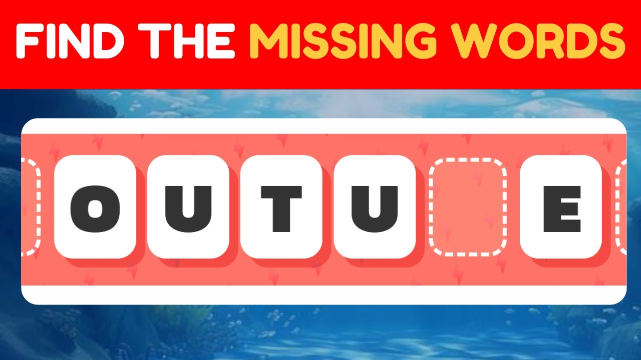 🥉 This Missing Letter Puzzle Is Harder Than It Looks 😳