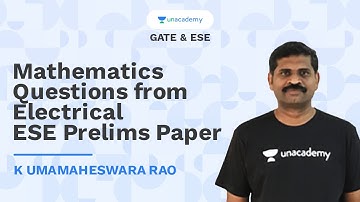 Mathematics Questions from Electrical ESE Prelims Paper | K Umamaheswara Rao