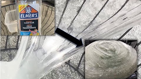 How to make clear slime with contact lens solution