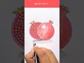 Pomegranate Drawing Realistic Fruit Drawing Pomegranate Fruit Drawing Howtodraw Art 