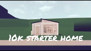 Bloxburg | 10k no gamepass starter home | speed build