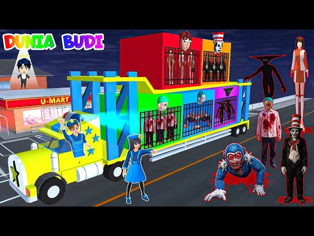 Yuta Mio Buat Penjara Rainbow Diatas Trailer | Keliling Tangkap KAK MAMI KAKI PANJANG diKota Sakura😱