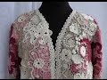 Сетка в ирландском кружеве.Как соединять мотивы. Ирландское кружево. Irish lace. irish crochet.