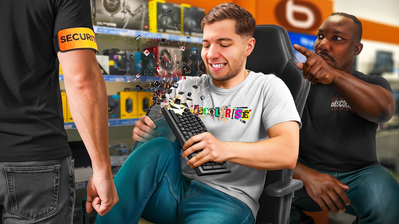 CASSER DES OBJETS DEVANT DES VENDEURS ! (la police intervient)