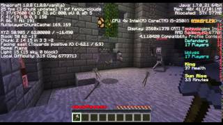 Minecraft: Mineplex - Wolf going berserk in the air