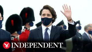 Canadian prime minister Justin Trudeau arrives for G7 summit
