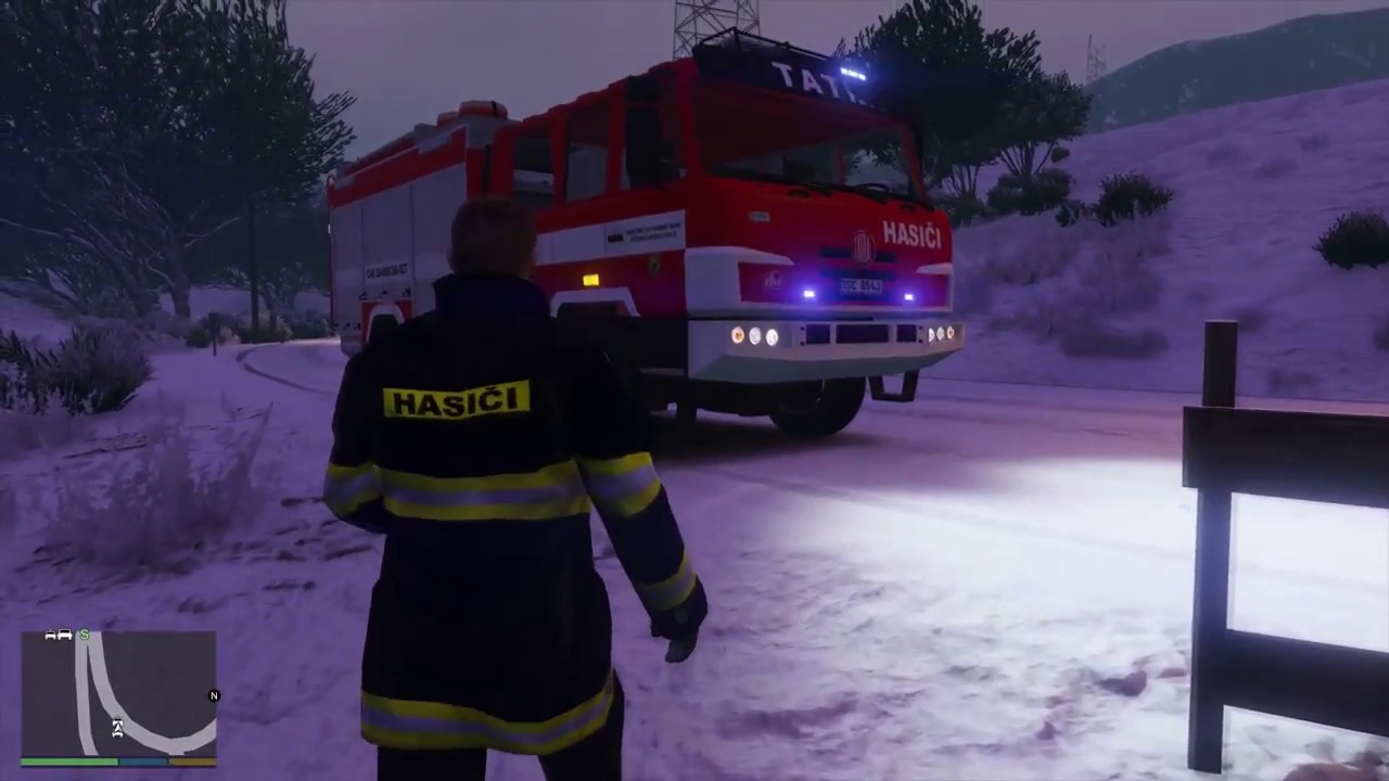 GTA V  Hasiči Výjezd DN *Tatra Terrno FL* HZS Středočeského kraje ELS | FULL HD 1080p 60FPS