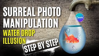 Surreal Photo Manipulation in Canva  Create a Stunning Water Drop Illusion Step by Step