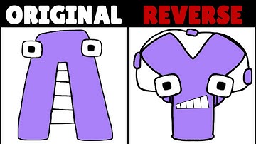 Reverse Unifon VS Original Unifon Alphabet Lore | Part 10 (Ƶ-A...)