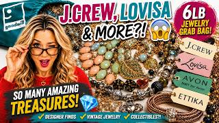 J.Crew, Lovisa & More?! 😱 Unboxing 6lb Jewelry Grab Bag 💍Treasure Hunt