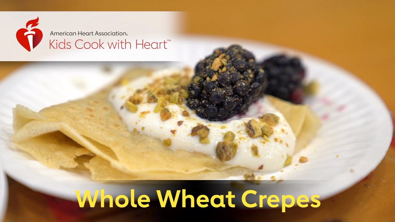 Kids Cook with Heart Maui: Whole Wheat Crepes - YouTube