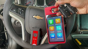 chevrolet camaro 2010-2019 add spare key programming using autel km100