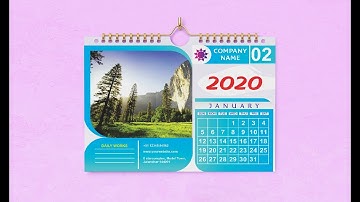 Calendar design - in Corel draw with size and setting | design 4u