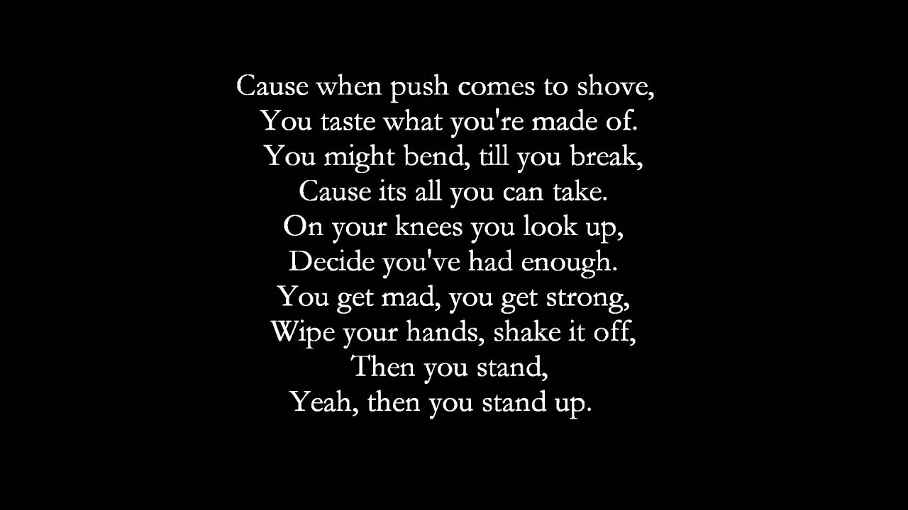 Rascal Flatts: "Stand" ~Lyrics - YouTube
