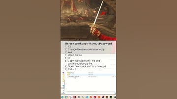 Unprotect the excel workbook if forgot the password - Excel Tips and Tricks - Detail Explanation