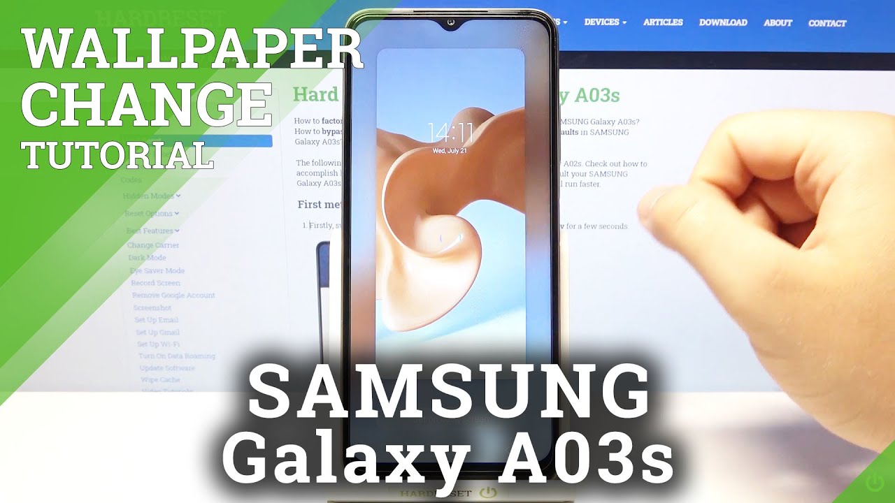 How to Change Lock Screen Wallpaper in SAMSUNG Galaxy A03s Find