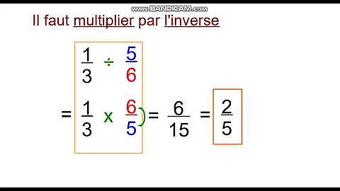 Pourquoi diviser des fractions c'est multiplier par l'inverse ?