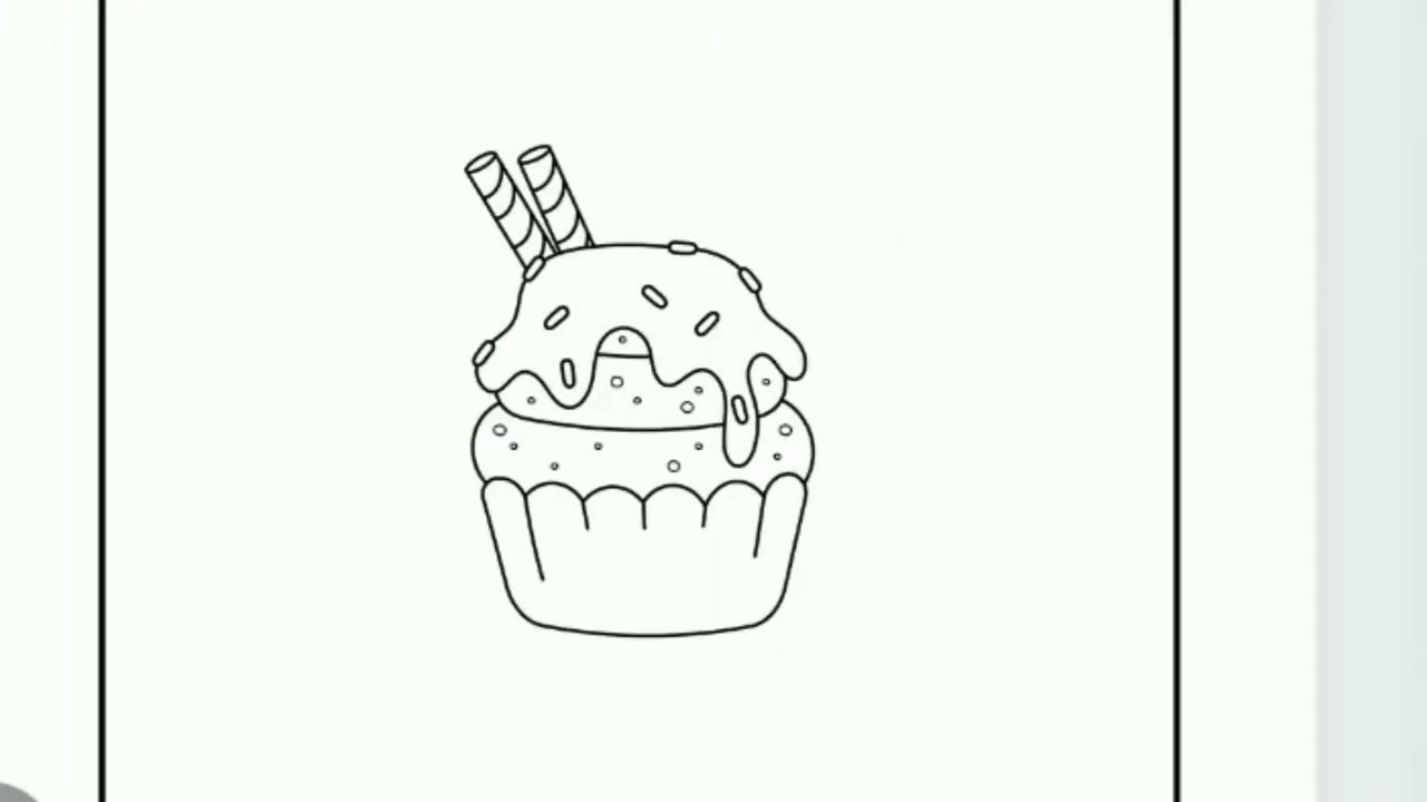 Cupcake Coloring Pages Interior PDF for Amazon KDP Book Publishing 