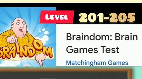 Braindom level 201-205