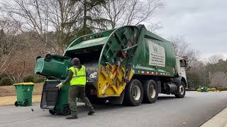 Waste Management Mack MR McNeilus Rear Load Garbage Truck