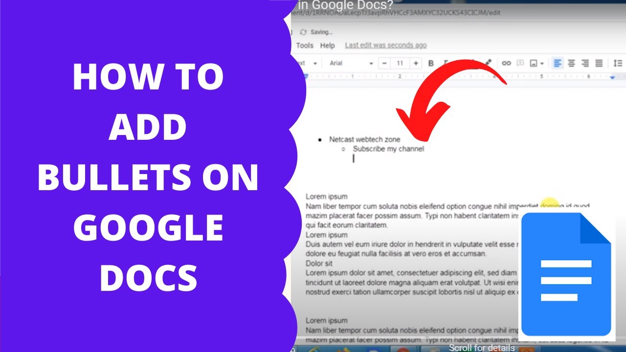 How To Add Bullets On Google Docs How To Add Bullet Points In Docs How To Add Bullets On Google Docs How To Add Bullet Points In Docs