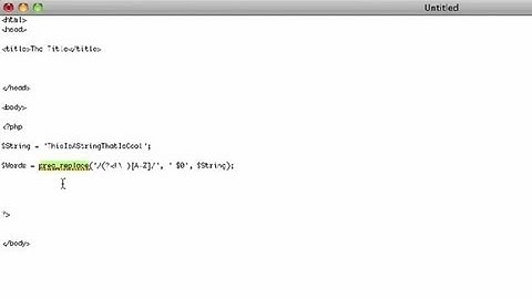 How to Add a Space Before Each Uppercase Letter in PHP : Computer Science & Software