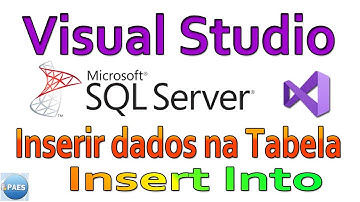 Inserir dados numa tabela do SQL Server no Visual Studio. Insert Into. Vídeo 3/10