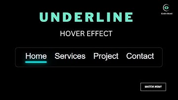Enhancing Website Navigation | Unique Menu Underline Link Hover Effect Tutorial