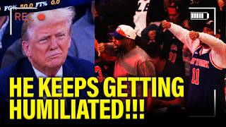 Trump gets RUDE AWAKENING at NBA FINALS!!