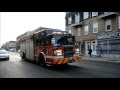 MONTREAL FIRE TRUCKS RESPONDING IN HOCHELAGA 